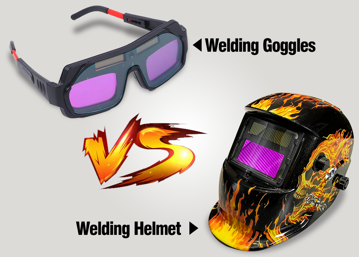 gafas de soldadura vs casco de soldadura