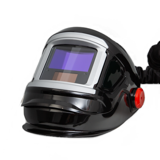Máscara de Soldadura purificadora de aire con energía Solar, filtro de aire de oscurecimiento automático, respirador de ventilación para soldar, casco