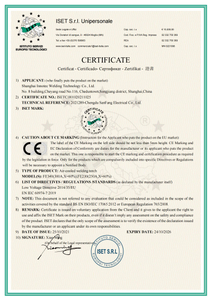 Certificado CE TIG9-17-26